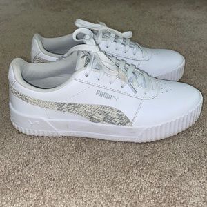 Puma snake skin sneakers